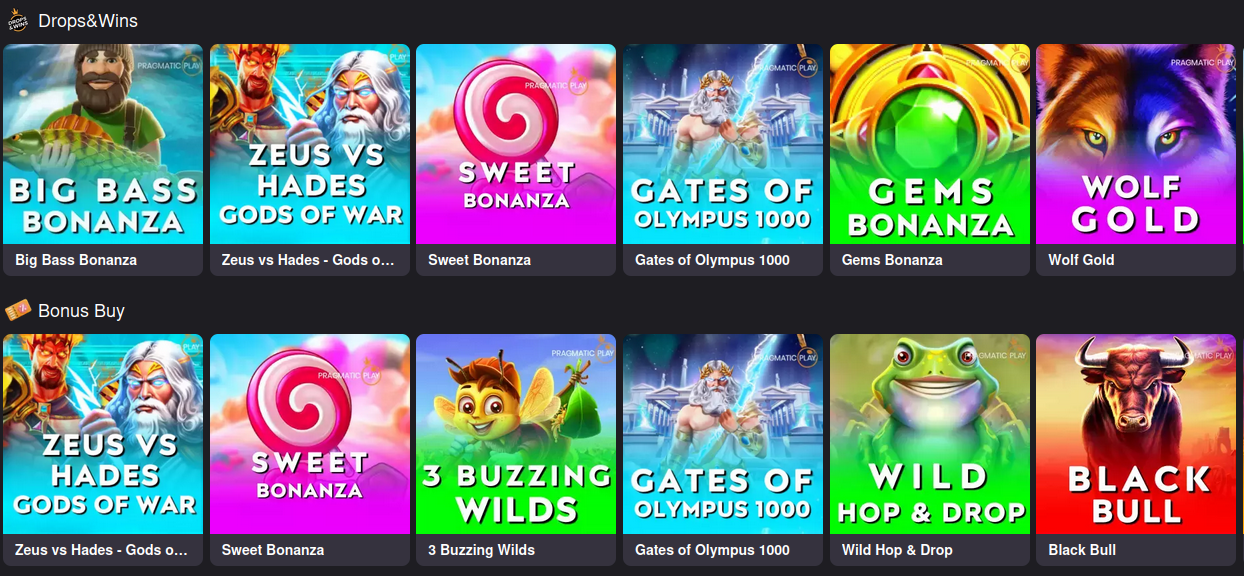 Casino Gaming Selection