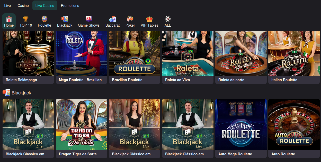 Live Dealer Options